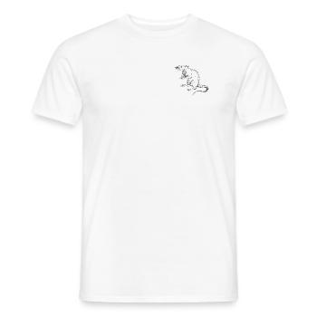 Rat motif - Men's T-Shirt - white - Front - AI Model Male 178 dark (178cm)
