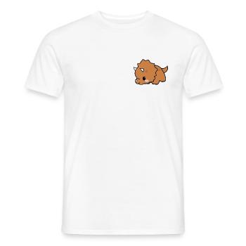 Rocky the triceratops - Men's T-Shirt - white - Front - AI Model Male 178 dark (178cm)
