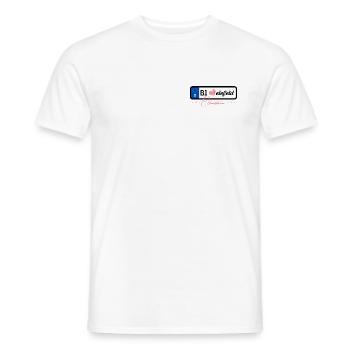 Nummernschild Bielefeld Ostwestfalen - Männer T-Shirt - Weiß - Vorne - AI Model Male 178 dark (178cm)