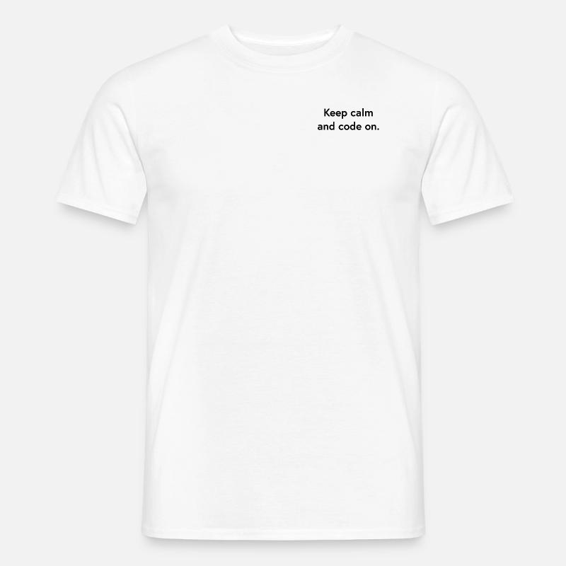 keep calm - Männer T-Shirt - Weiß