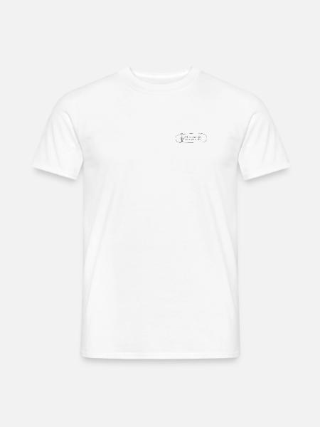 Think less love more - Skateboard - Männer T-Shirt - Weiß