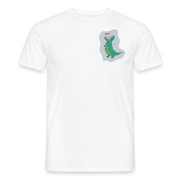 Dino Rawr - Männer T-Shirt - Weiß - Vorne - AI Model Male 178 dark (178cm)