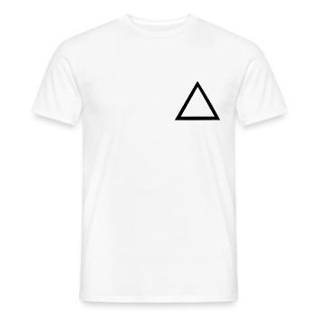 Dreieck - Männer T-Shirt - Weiß - Vorne - AI Model Male 178 dark (178cm)