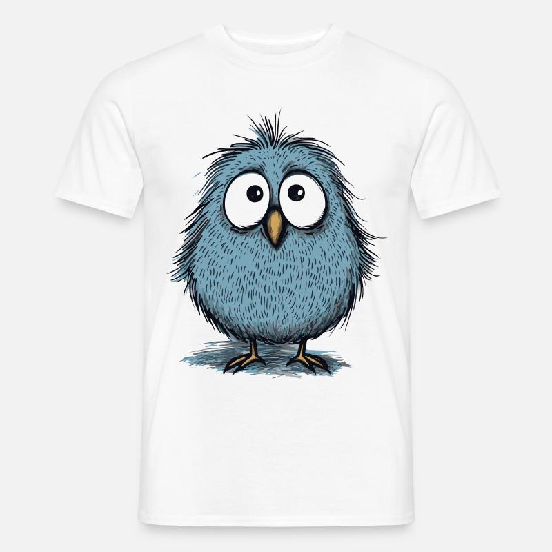 ein süßer lustiger Vogel - Männer T-Shirt - Weiß