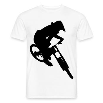 Downhill Bike Jump - Männer T-Shirt - Weiß - Vorne - AI Model Male 178 dark (178cm)