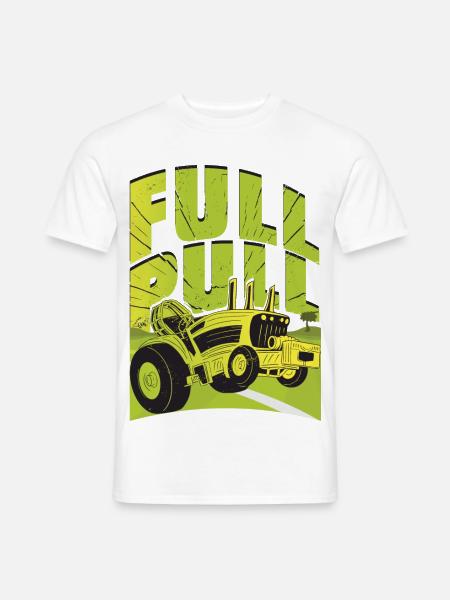Traktor Pulling - Männer T-Shirt - Weiß
