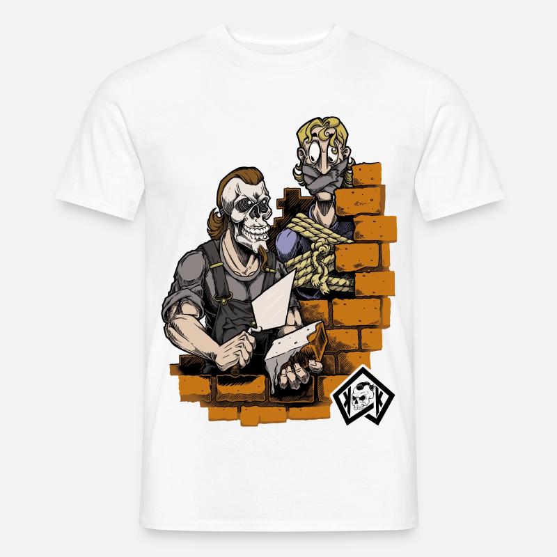 Bricklayer, master mason, craftsman, construction technician - Men's T-Shirt - white