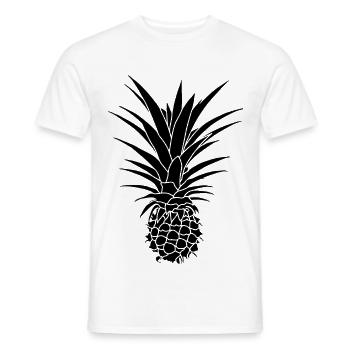 Ananas Grafik Geschenk - Männer T-Shirt - Weiß - Vorne - AI Model Male 178 dark (178cm)