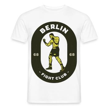 Berlin Fight Club Logo - Männer T-Shirt - Weiß - Vorne - AI Model Male 178 dark (178cm)