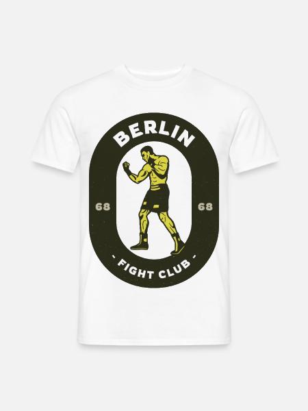 Berlin Fight Club Logo - Männer T-Shirt - Weiß