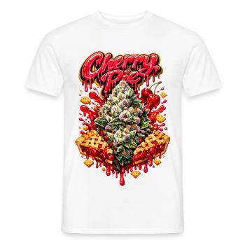 Cherry Pie Graffiti Print - T-shirt homme - blanc - Devant - AI Model Male 178 dark (178cm)