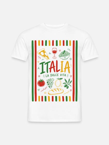 Italia - La dolce vita - Männer T-Shirt - Weiß