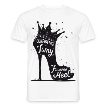 Confidence is my favorite Heel - High Heel - Männer T-Shirt - Weiß - Vorne - AI Model Male 178 dark (178cm)