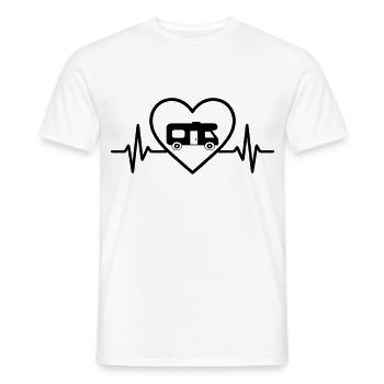 Wohnmobil Van Herz - Männer T-Shirt - Weiß - Vorne - AI Model Male 178 dark (178cm)