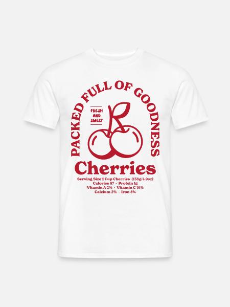 Cherries Nutritional - Men's T-Shirt - white