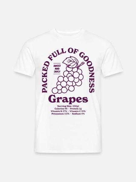 Grapes Nutritional - Men's T-Shirt - white