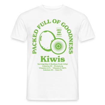 Kiwi Nutritionnel - T-shirt homme - blanc - Devant - AI Model Male 178 dark (178cm)