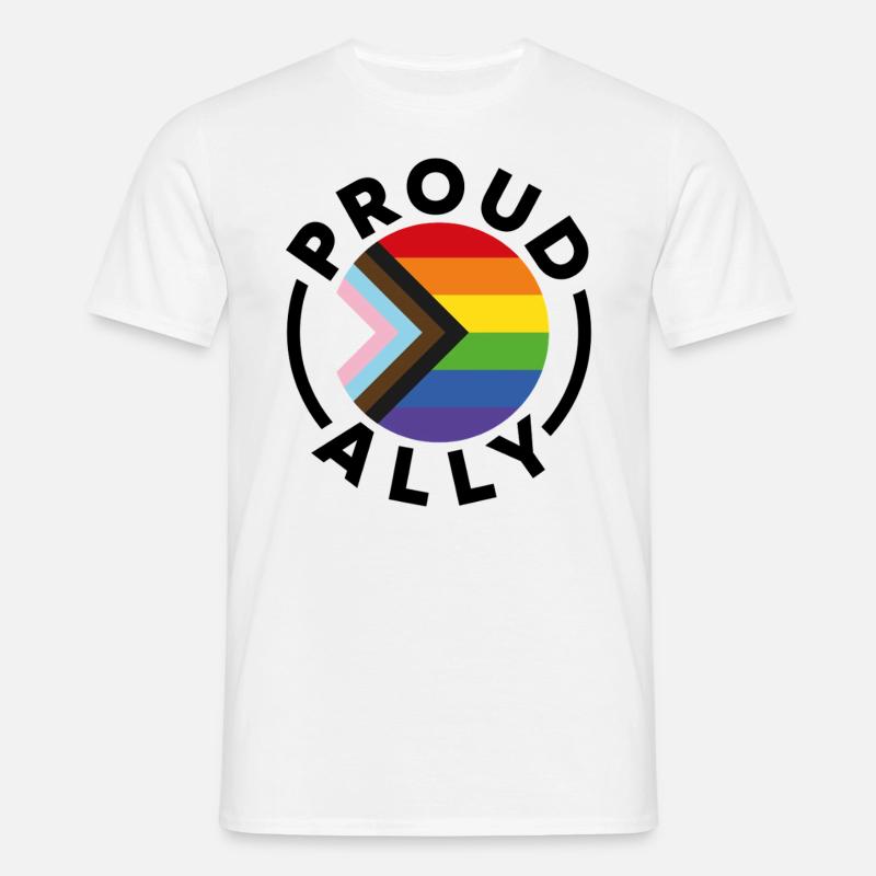 Stolzer Verbündeter - Männer T-Shirt - Weiß