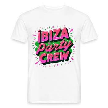 Ibiza Party Crew - Men's T-Shirt - white - Front - AI Model Male 178 dark (178cm)