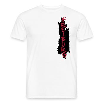 freiburg - Men's T-Shirt - white - Front - AI Model Male 178 dark (178cm)