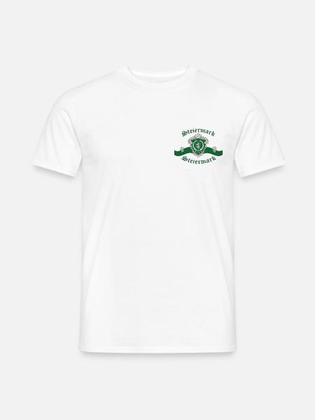 Steiermark Wappen - Männer T-Shirt - Weiß
