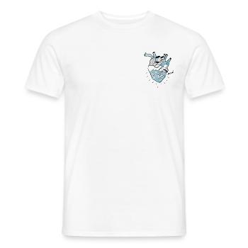 Herz Ozean - Männer T-Shirt - Weiß - Vorne - AI Model Male 178 dark (178cm)