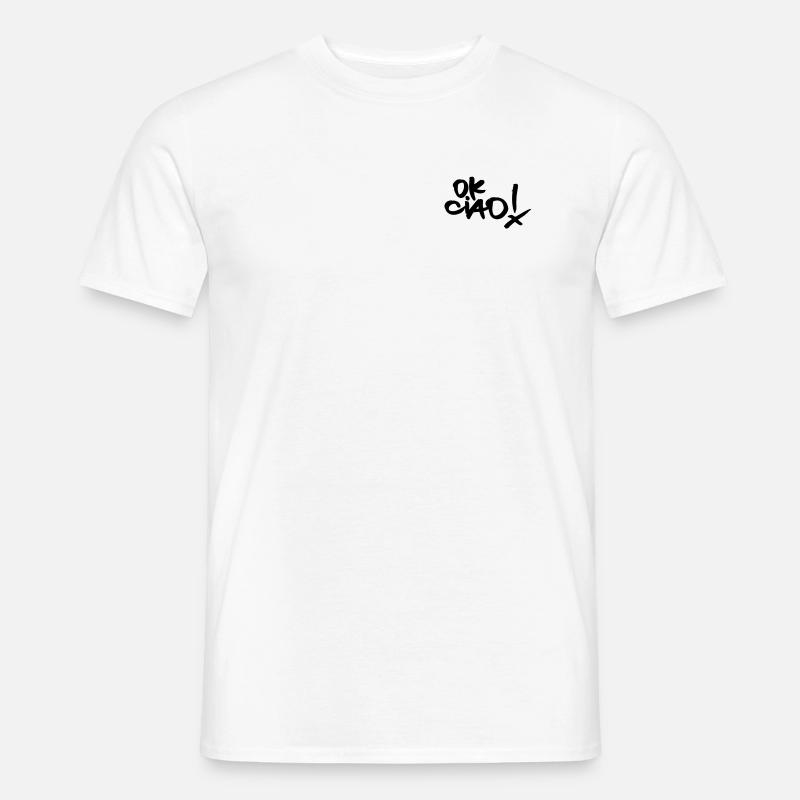 OK CIAO - Männer T-Shirt - Weiß