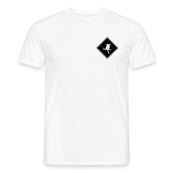 Ski, ski, ski, après-ski, freeski, hiver - T-shirt homme - blanc - Devant - AI Model Male 178 dark (178cm)