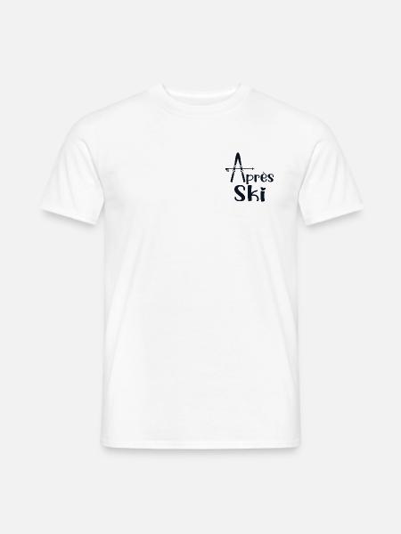 Liebe Après-Ski - Männer T-Shirt - Weiß