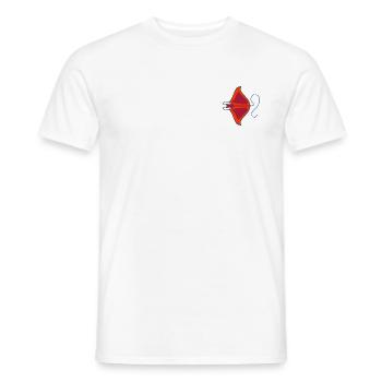 Retro Ocean Neon Manta - Männer T-Shirt - Weiß - Vorne - AI Model Male 178 dark (178cm)