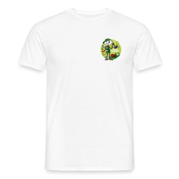 Strichel als Hobby Gärtner und grünem Daumen! - Männer T-Shirt - Weiß - Vorne - AI Model Male 178 dark (178cm)