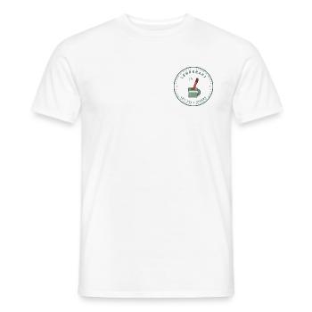 Kaffee & Rotstift Retro für Lehrer und Lehrerinnen - Männer T-Shirt - Weiß - Vorne - AI Model Male 178 dark (178cm)