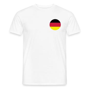 fahne_de - T-shirt homme - blanc - Devant - AI Model Male 178 dark (178cm)
