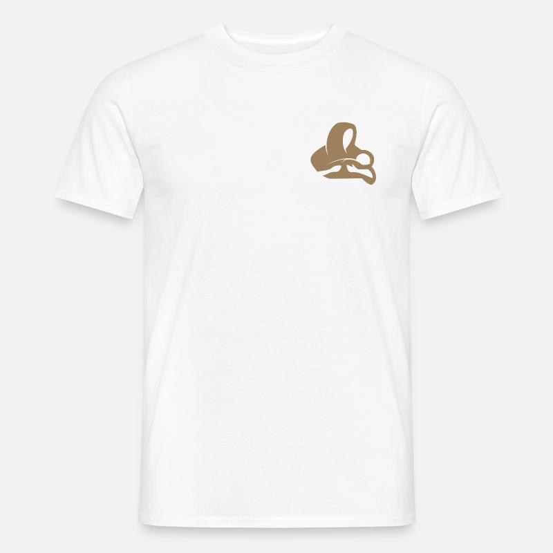 Maria mit Jesuskind | Mutter mit Kind-Emblem - Männer T-Shirt - Weiß