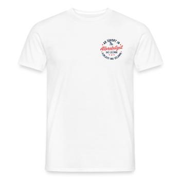 Altersteilzeit Retro Liegestuhl Frührente - Männer T-Shirt - Weiß - Vorne - AI Model Male 178 dark (178cm)