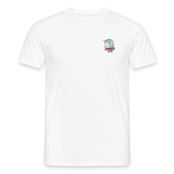 Fabulous Einhorn Unicorn Logo Icon - Männer T-Shirt - Weiß - Vorne - AI Model Male 178 dark (178cm)
