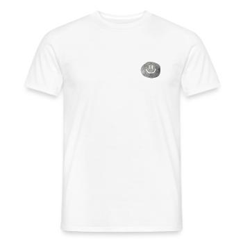 You Rock Minimal Statement Pebble - Men's T-Shirt - white - Front - AI Model Male 178 dark (178cm)