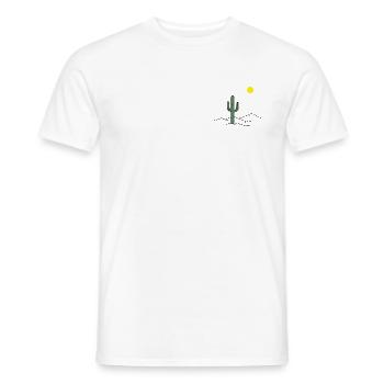 Desert cactus in the sunshine - Men's T-Shirt - white - Front - AI Model Male 178 dark (178cm)