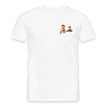 Singe mignon rigolo - T-shirt homme - blanc - Devant - AI Model Male 178 dark (178cm)