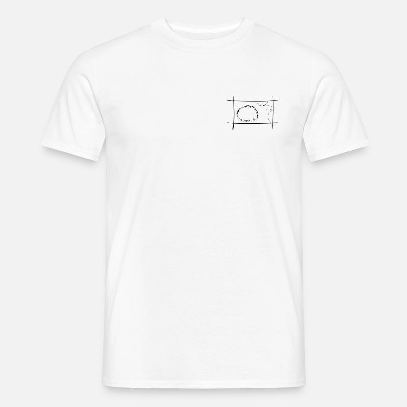 Wolkenbild - Männer T-Shirt - Weiß