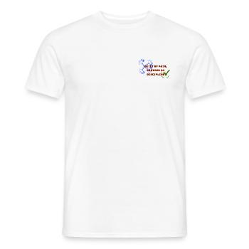 Construit par la douleur, alimenté par la discipline - T-shirt homme - blanc - Devant - AI Model Male 178 dark (178cm)