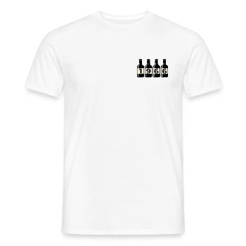 Année de Naissance 1966 Vin - T-shirt homme - blanc - Devant - AI Model Male 178 dark (178cm)