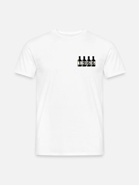 Year of Birth 1966 Wine - Men's T-Shirt - white