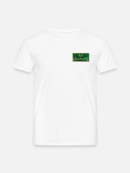 Verbeamtung - Beamter auf Lebenszeit - SCHULE - Männer T-Shirt - Weiß