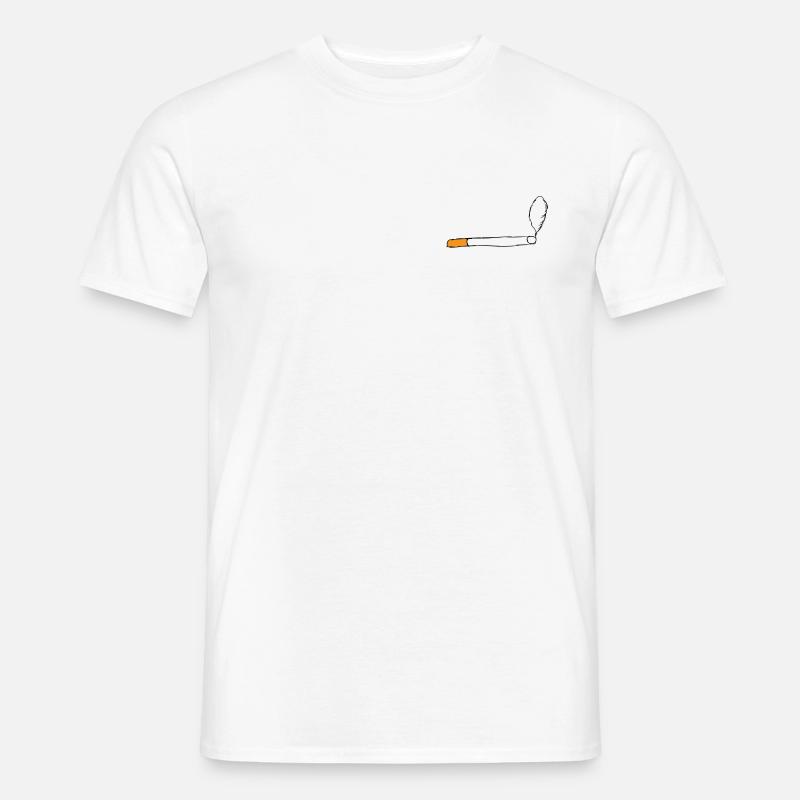 Zigarette - Männer T-Shirt - Weiß