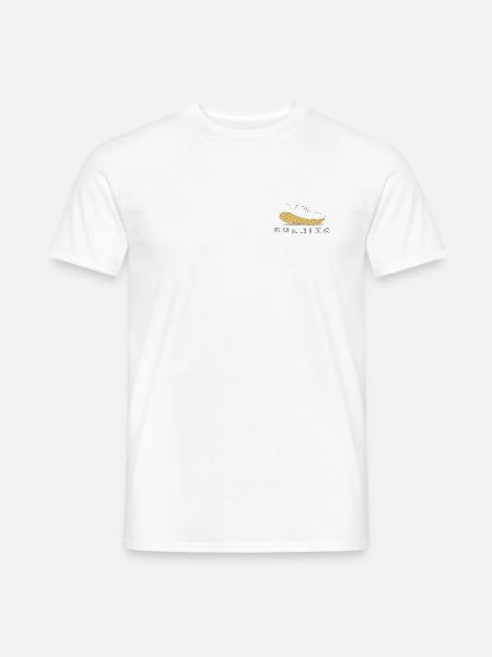 Laufschuh Grafik Gelbe Sohle - Männer T-Shirt - Weiß