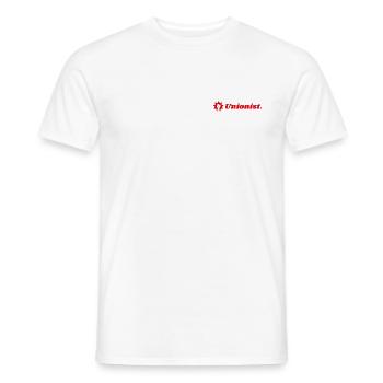 Unionist. - Männer T-Shirt - Weiß - Vorne - AI Model Male 178 dark (178cm)
