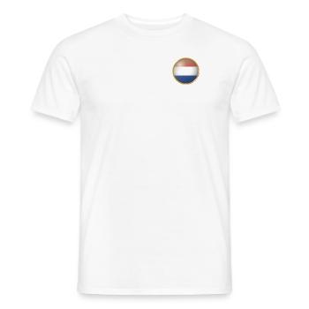 Niederlande Emblem - Männer T-Shirt - Weiß - Vorne - AI Model Male 178 dark (178cm)