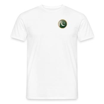 Pakistan Emblem - Männer T-Shirt - Weiß - Vorne - AI Model Male 178 dark (178cm)