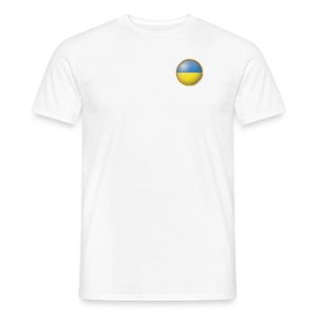 Ukraine Emblem - Männer T-Shirt - Weiß - Vorne - AI Model Male 178 dark (178cm)